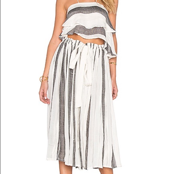 Lily Stripe Set in Ivory & Black Combo - Picture 9 of 10